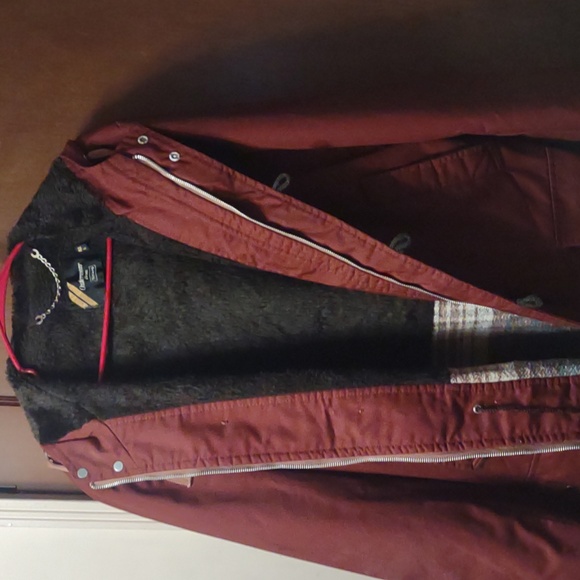 Vintage Sears chore Barn jacket coat blanket lined LG long trench 60s workwear - Picture 12 of 14